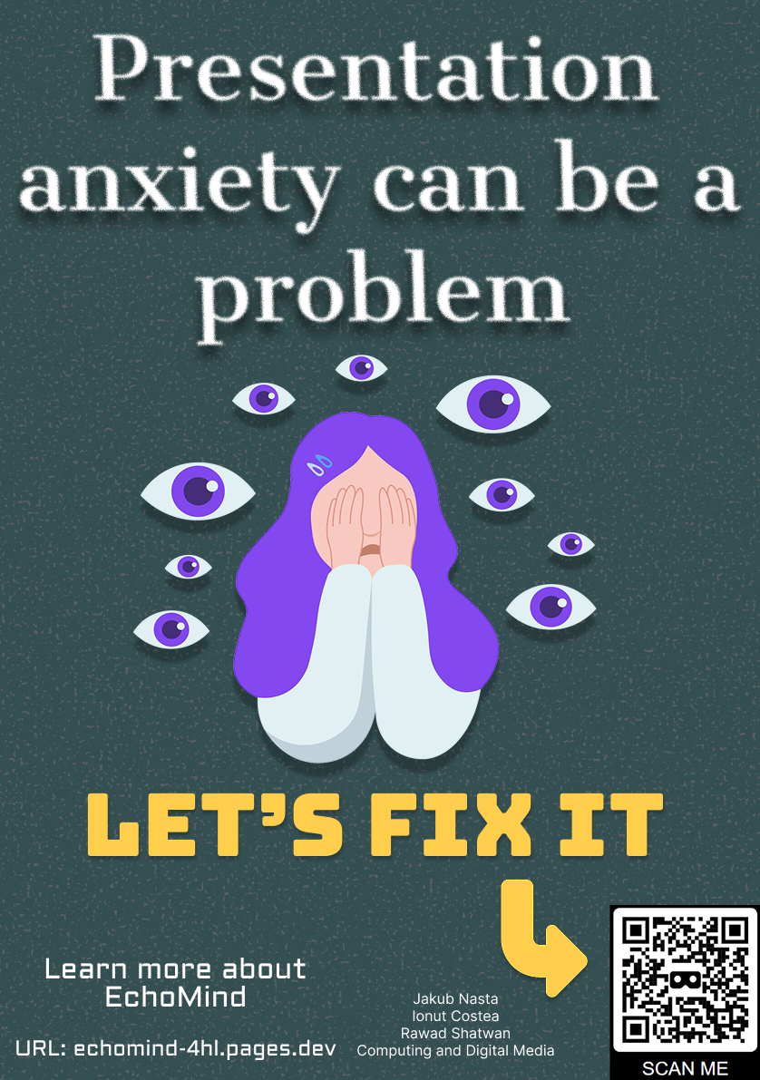 EchoMind Presentation Anxiety Poster